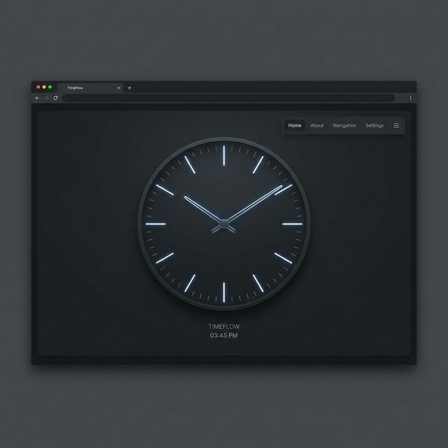 Analog Clock UI